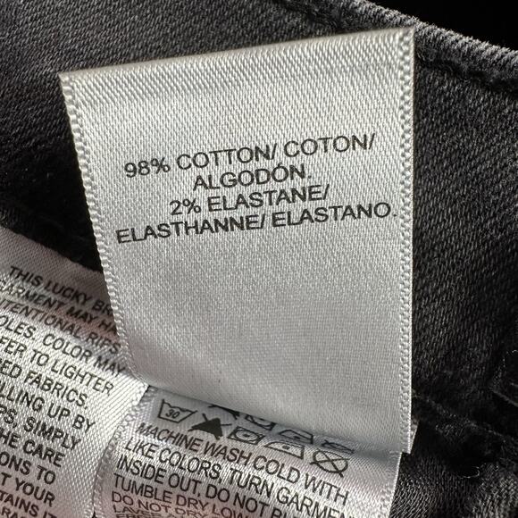 Lucky Brand AVA Size 8/29 Ankle Black Mid Rise Skinny Jeans Denim Pants 29x26 - Picture 10 of 10